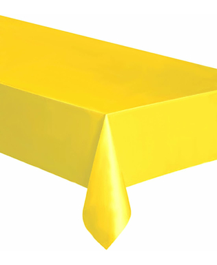  Nappe rectangulaire en plastique jaune 137 x 274 cm, fig. 1 