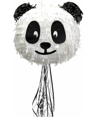  Pandabär-Pinata Partyzubehör schwarz-weiss 39x36x12cm, fig. 1 