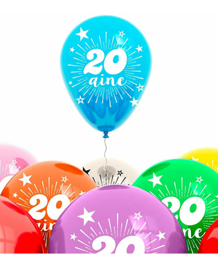  Sachet 8 ballons 20 ans, fig. 1 