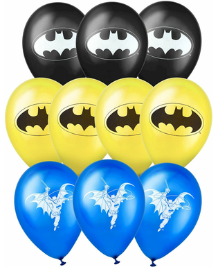  10 Batman-Latexballons 25x32cm, fig. 1 