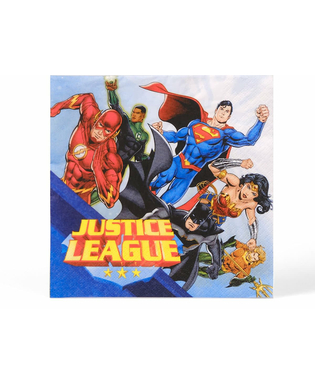  20 Justice League-Papierservietten 33 x 33 cm, fig. 1 