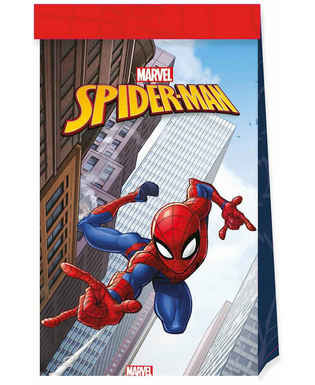  4 Sachets en papier Spiderman Fighter 22 x 13 cm, fig. 1 