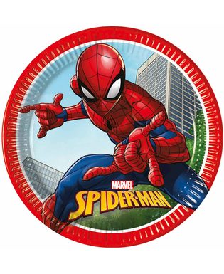  8 Assiettes en carton Spiderman Fighter 23 cm, fig. 1 