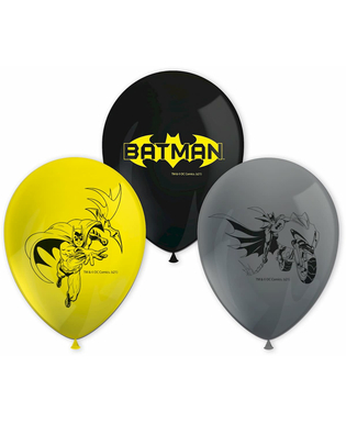  8 Ballons en latex Batman 26 cm, fig. 1 