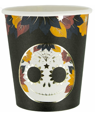  8 Gobelets en carton Dia de los muertos 200 ml, fig. 1 