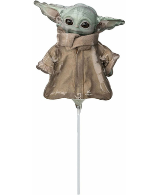  Ballon aluminium bébé Yoda The mandalorian 23 cm, fig. 1 