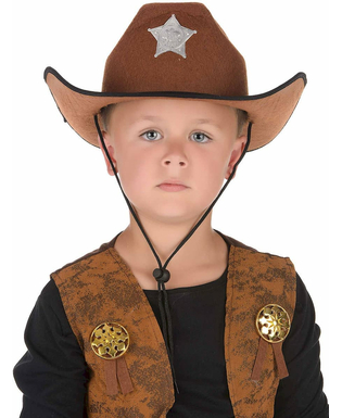  Chapeau sheriff marron pour enfant, fig. 2 