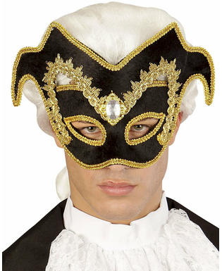  Golden-schwarze Halbmaske - Karneval in Venedig, fig. 1 