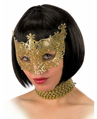  Venezianische Augenmaske in Gold für Erwachsene, fig. 1 