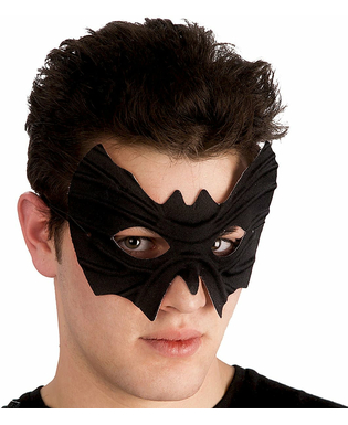  Augenmaske Fledermaus Superhelden-Maske mit Gummiband schwarz, fig. 1 