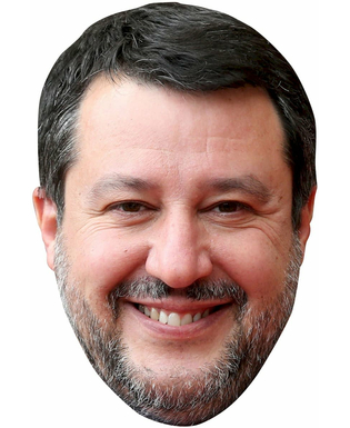  Matteo Salvini Pappmaske für Erwachsene, fig. 1 