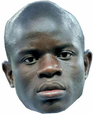  N'golo Kanté Pappmaske, fig. 1 