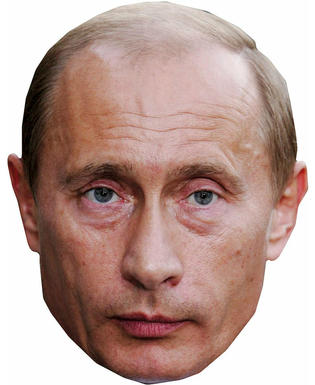  Erwachsene Wladimir Putin-Maske aus Pappe, fig. 1 