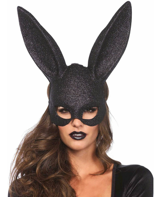  Masque lapin noir pailleté adulte, fig. 1 