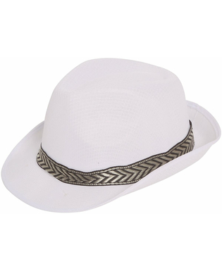  Chapeau borsalino trilby blanc adulte, fig. 2 