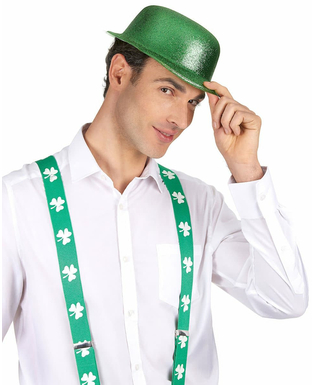  Chapeau melon vert pailleté adulte Saint Patrick, fig. 2 