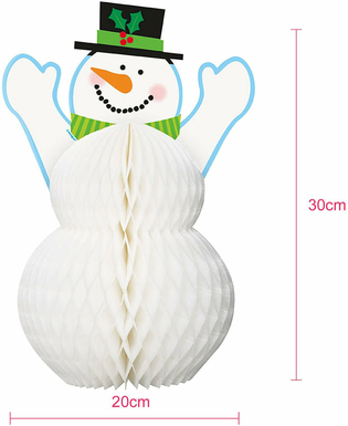  Schneemann Waben-Deko 30 cm, fig. 2 