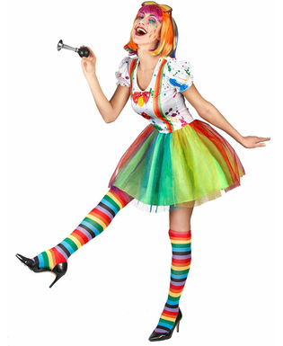  Déguisement clown peinture multicolore femme, fig. 2 