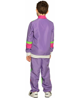  80er-Kostüm für Kinder Jogginganzug lila-grün-pink, fig. 2 