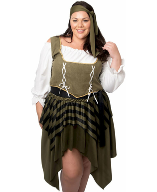  Plus Size Piratenkostüm für Damen grün, fig. 2 