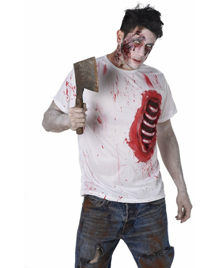  Déguisement zombie avec côtes en latex homme, fig. 2 