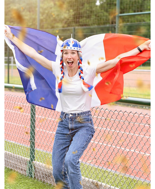  Frankreich Fan Flagge 150 x 90 cm, fig. 2 