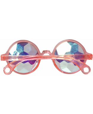  Hippiebrille Accessoire für Erwachsene 60er-Jahre-Zubehör rosa, fig. 2 