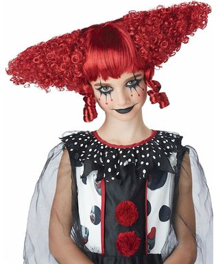  Perruque clown psycho rouge femme, fig. 2 