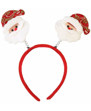  Weihnachtsmann-Haarreif für Erwachsene Accessoire rot-weiß, fig. 2 