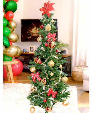  18 Mini-Weihnachtskugeln rot und gold 3 cm, fig. 2 