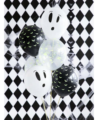  3 Neon-Halloween-Latexballons 27 cm, fig. 2 