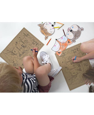  6 Masques à colorier Forêt pour enfant, fig. 2 