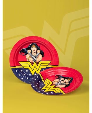  8 FSC® Wonder Woman Pappteller 23 cm, fig. 2 