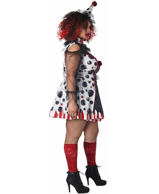  Déguisement clown psycho robe grande taille femme, fig. 3 