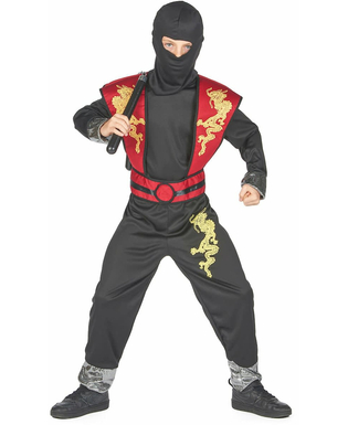  Déguisement ninja dragon jaune garçon, fig. 3 