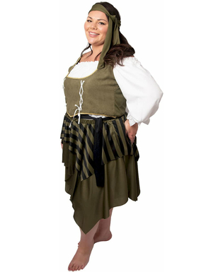  Plus Size Piratenkostüm für Damen grün, fig. 3 