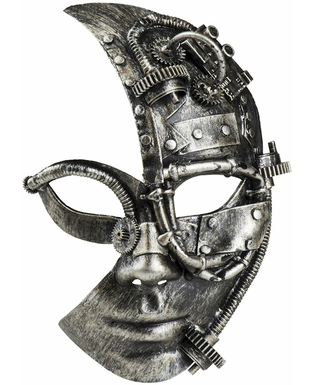  Demi masque robot Steampunk femme, fig. 2 