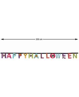  Girlande Happy Halloween Tag der Toten bunt 230 cm, fig. 2 