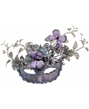  Masque argent et lilas avec papillon et branchage femme, fig. 2 