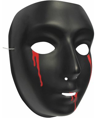  Masque noir avec larmes de sang femme Halloween, fig. 2 