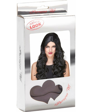  Schwarze Luxusperücke mit Locken für Damen - 251g, fig. 3 