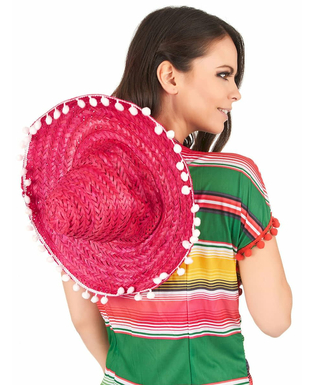  Pinker Sombrero mit Bommeln für Erwachsene, fig. 3 