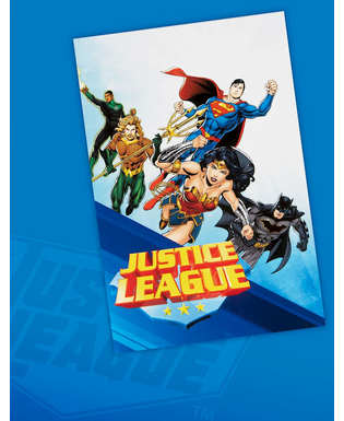  8 Einladungskarten der Justice League mit Umschlägen 10x16cm, fig. 3 