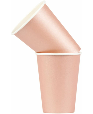  8 Pappbecher Partyzubehör Rosegold 210 ml, fig. 3 