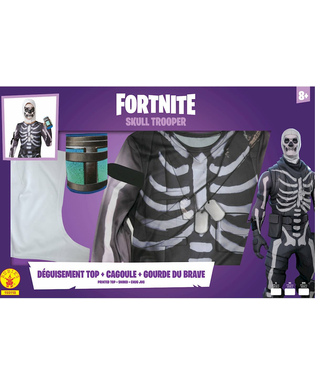  Skull-Trooper™-Kostüm Fortnite™ für Kinder und Jugendliche schwarz-weiß, fig. 4 