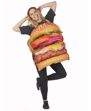  Déguisement hamburger réaliste adulte, fig. 4 