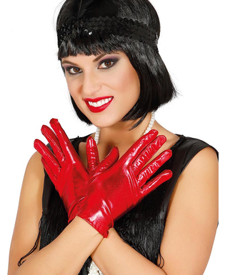  Kurze Handschuhe für Damen rot, fig. 1 