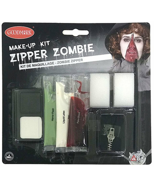  Make-up Set Reißverschluss Halloween für Erwachsene, fig. 4 