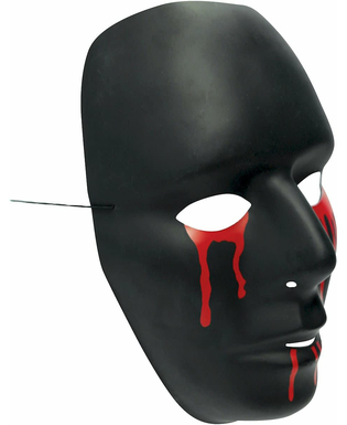  Masque noir avec larmes de sang femme Halloween, fig. 3 