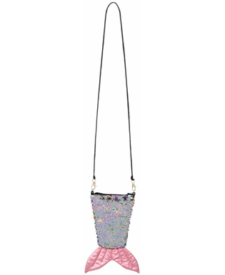  Sac queue de sirène avec zip paillettes arc-en-ciel et argent réversibles adulte, fig. 4 